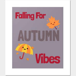 Falling For Autumn Vibes Design Posters and Art